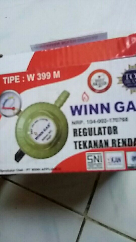 Regulator Gas Winn Gas W-399m Meter / Regulator Gas Kompor Gas Elpiji Lpg