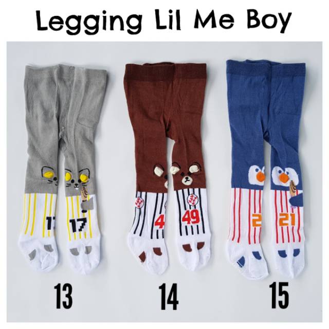 Legging Bayi Lil Me Motif Boy