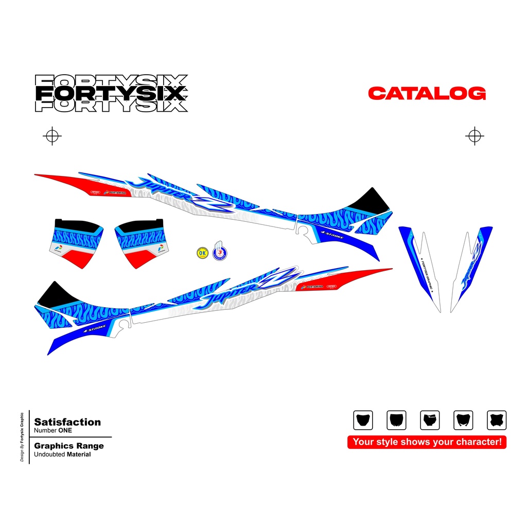 Striping Jupiter Mandalika | Striping Jupiter 2003 Mandalika