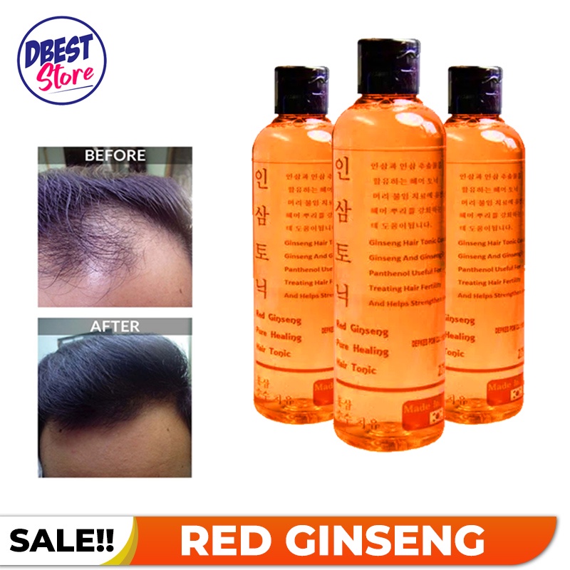 PROMO!!! RED GINGSENG HAIR TONIC ORIGINAL / Tonic Penumbuh Rambut dan Mencegah Kerontokkan