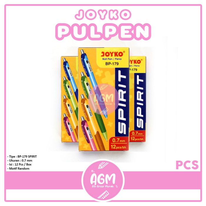 

Pulpen Joyko Spirit BP-179 HITAM ( Perlusin ) Terlaris