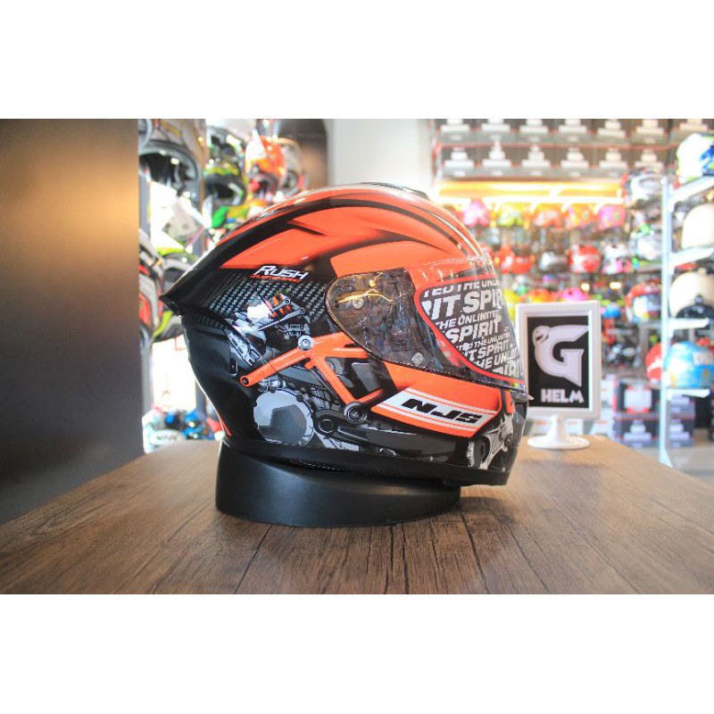 NJS ZX-1 Motif RUSH Helm Fullface