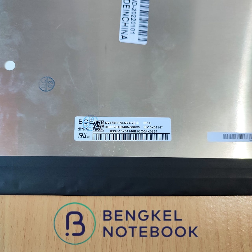 LED LCD 15.6 Frame kecil 40pin No Kuping FHD IPS 144hz N156HRA-EA1 144hz