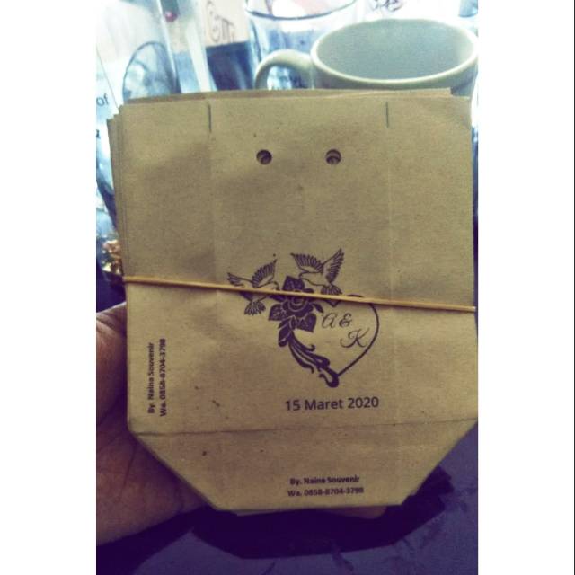 

Paper bag ukuran gelas lu, psp, h10