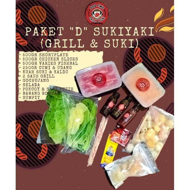 Jual Paket D Sukiyaki Grill And Suki Shopee Indonesia