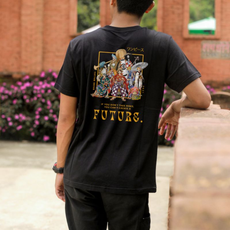 KAOS ONE PIECE / KAOS PRIA WANITA /KAOS COMBED 24S/ KAOS KARTUN / KEREN HITS SIMPLE MURAH PREMIUM, C