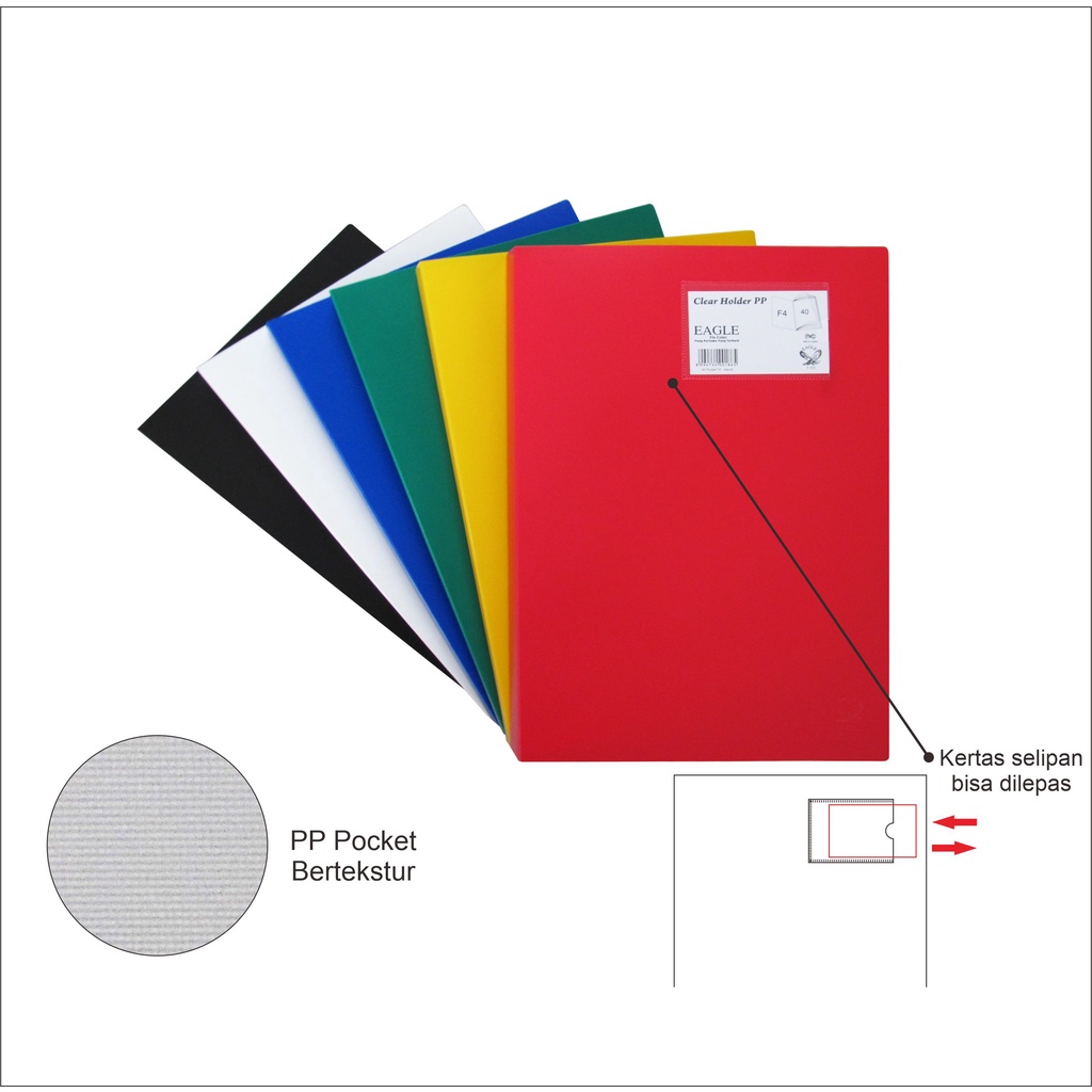 

Dokumen Keeper / Clear Holder / Document Keeper / Display Book Solid EAGLE F4/FC 40 Pocket