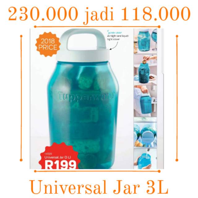 EXTRA ONGKIRUniversal Jar 3L/UNIVERSAL JAR 1,5L