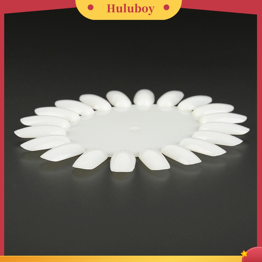 Huluboy Huluboy♡ Cetakan Kuku Palsu Bentuk Roda Bulat Bahan Akrilik 20 Warna Untuk Display