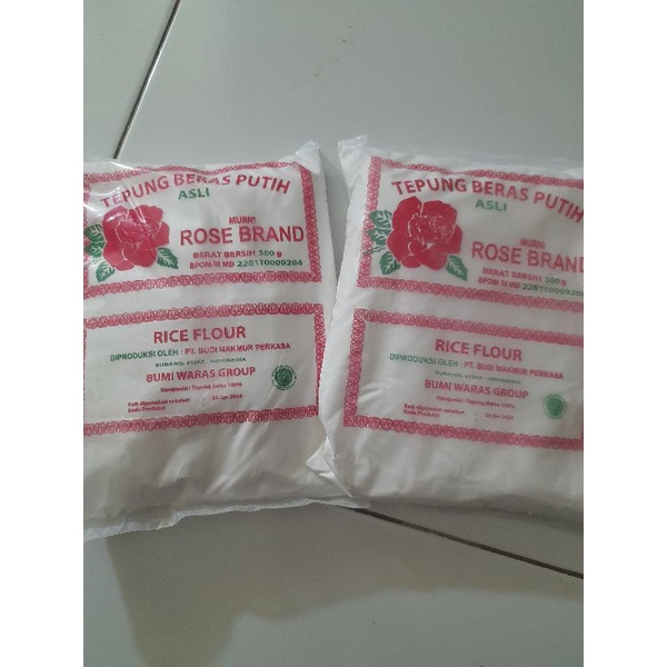 

tepung beras rose band 500 gram