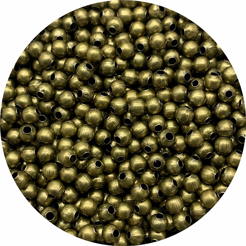Manik-Manik Bulat Bahan Metal Ukuran 2.4/4/6Mm Untuk Membuat Perhiasan Diy