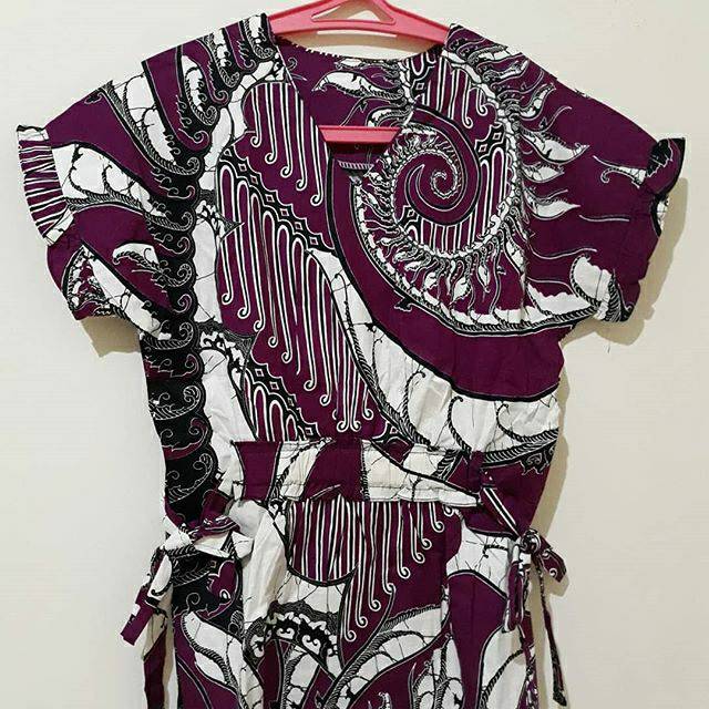 Blouse Batik wanita Ungu batik wanita batik stretch katun stretch premium batik