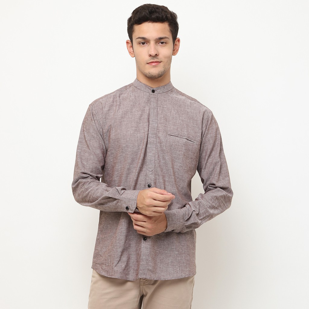 

17Seven Original Kemeja Koko Polos Pria Lengan Panjang 0121-Griffin