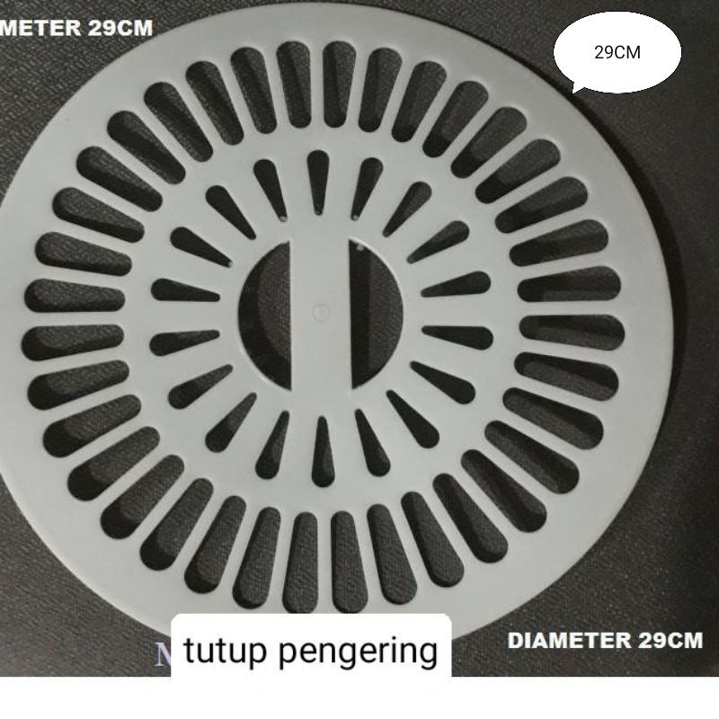 TUTUP PENGERING , 29CM , BULAT  , MESIN CUCI 2 TABUNG / SPINER Cup