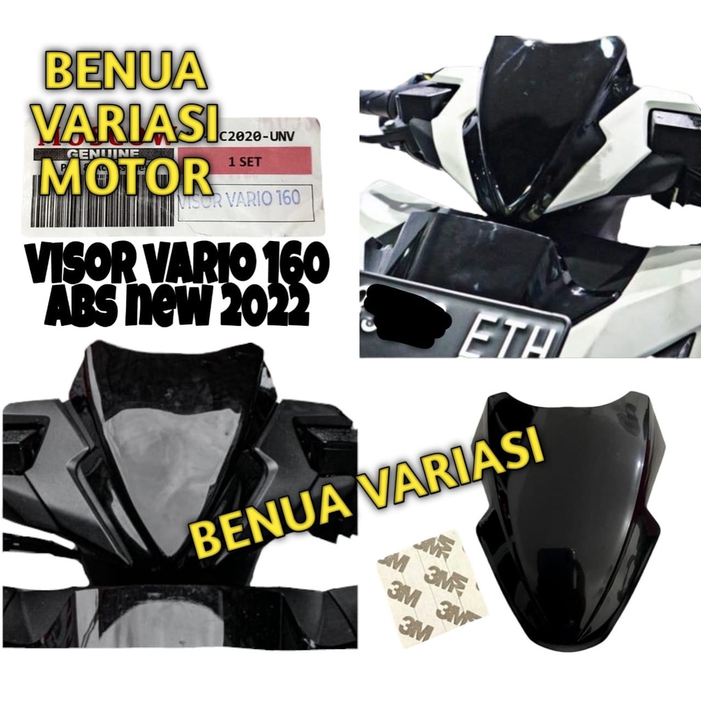 VISOR HONDA VARIO 160 ABS NEW KELUARAN TERBARU WINDSHIELD VARIO 160 ABS FREE DOUBLE TAPE VISOR VARIO