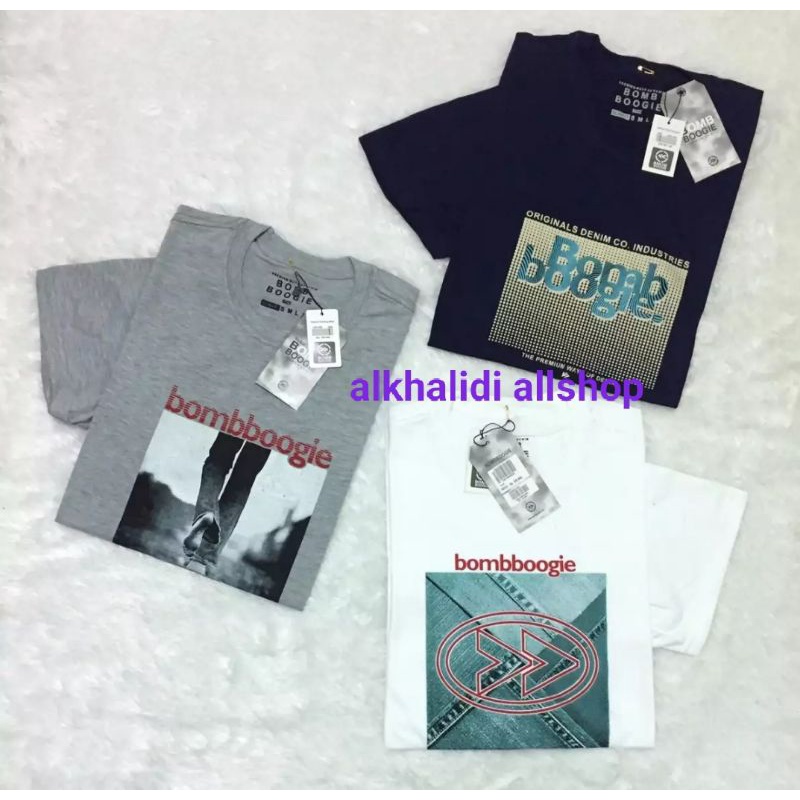 paket 3pcs random / kaos bomboogie original 3pcs 100 / baju 3pcs 100/kaos pria distro keren terbaru