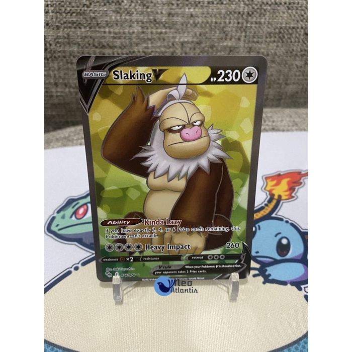 Pokemon TCG English Slaking V - 077/078 - Full Art Pokemon Go