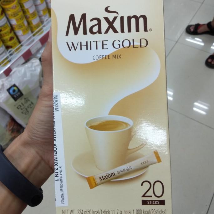 

.........] Maxim white coffe mix 236 gram 20 stick / kopi korea
