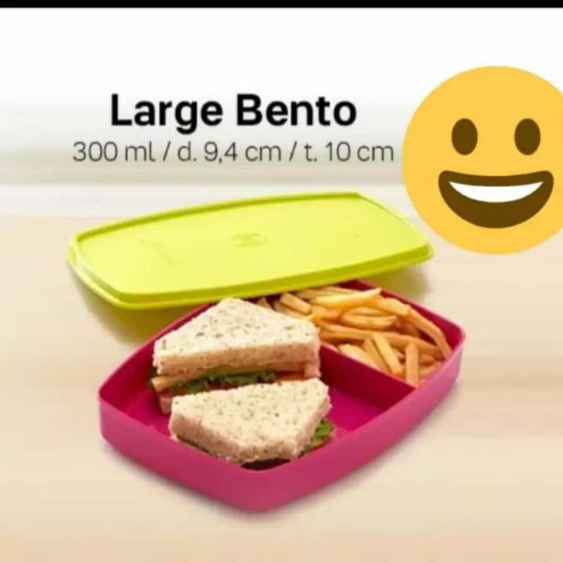 Large Bento tempat makan tupperware bersekat
