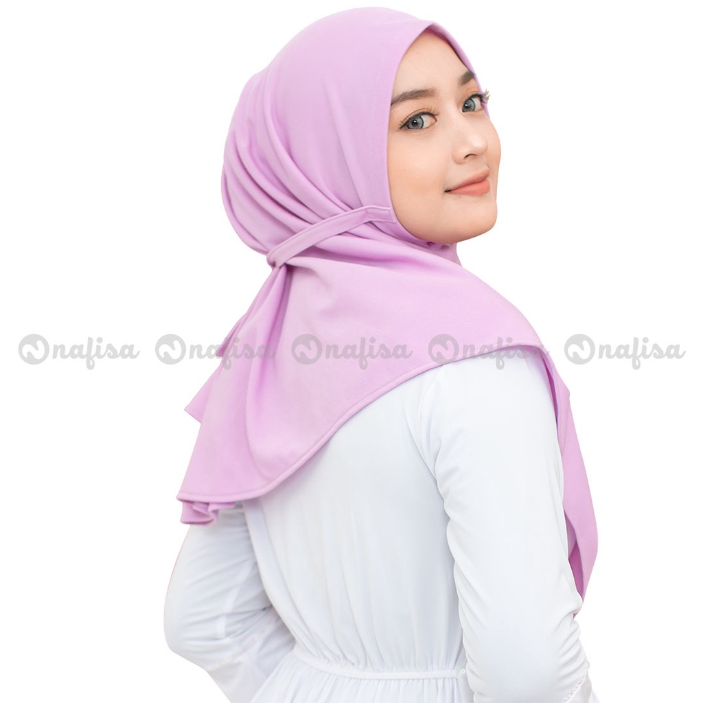 Jilbab Nafisa At Home Size M L XL | khimar instan non pet syari | hijab instan kaos at home | bergo mariyam