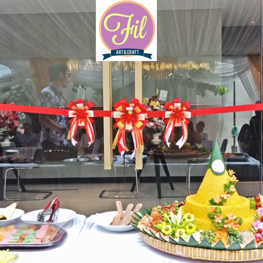 

TERBARU!!! Pita Peresmian / Gunting Pita / Pita Opening / Pita Satin - TERLARIS PITA PERESMIAN SATIN MERAH KEBUMEN
