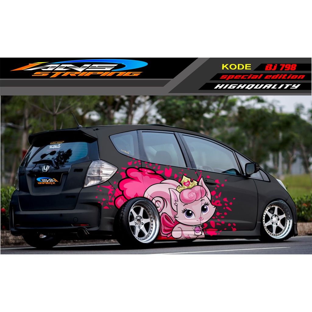 STIKER MOBIL HONDA BRIO / JAZZ RS / MOBILIO / AGYA / YARIS / ATOS / STICKER MOBIL