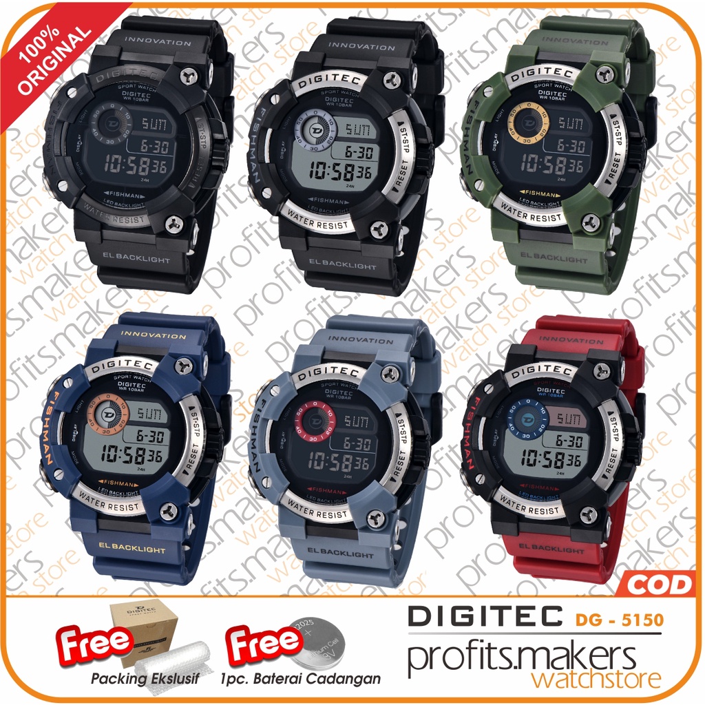 DIGITEC DG 5150 / DG-5150 / DG 5150 DG SPECIAL EDITION Watch Jam Tangan ORIGINAL