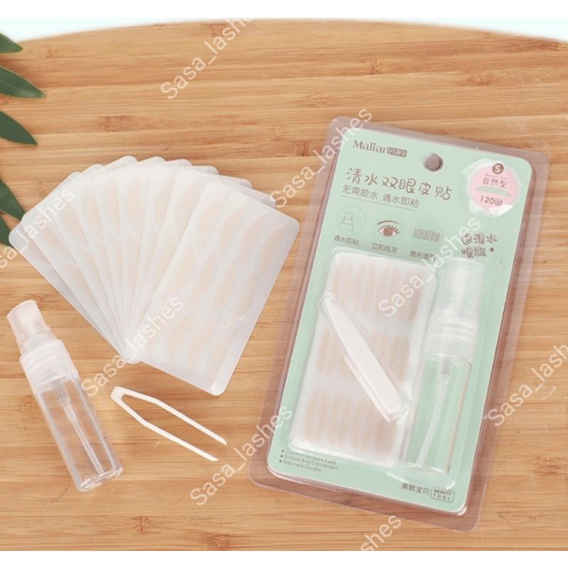 1 Set Skot Mata Jaring /Lace Eyelid Tape Invisible Malian