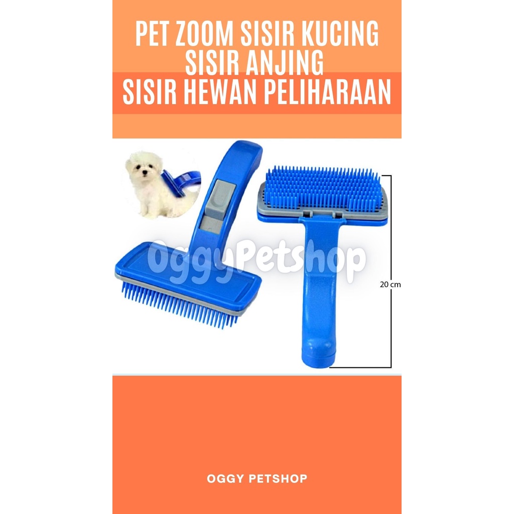 Pet Zoom Sisir Kucing Anjing Sisir Hewan Peliharaan pet brush pet