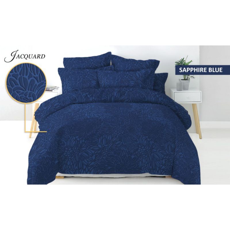 Bedcover set PLUS SPREI Vito jaquard polos King 180x200 MURAH