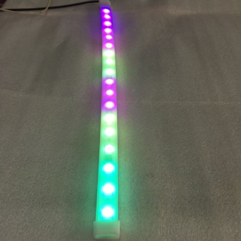 Lampu led strip fleksibel 30cm 60cm rgb running strobo 5050-36led 12Volt Terbaru