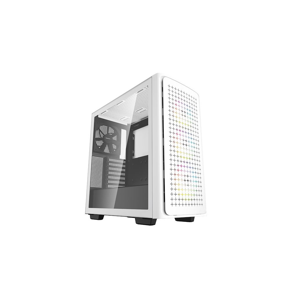 DeepCool CK560 Mid-Tower Tempered Glass Gaming Case - White