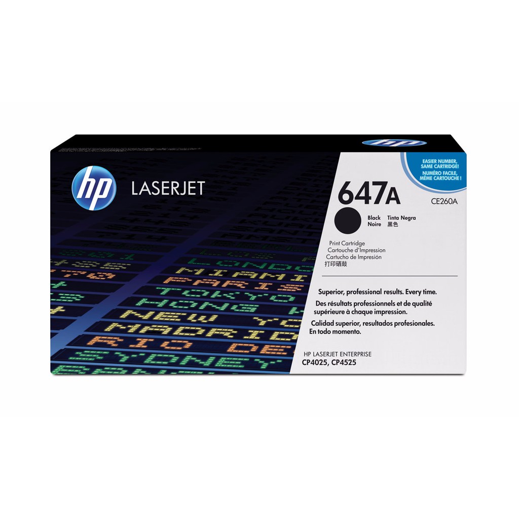 Toner Hp Ce260a Black Original 647a