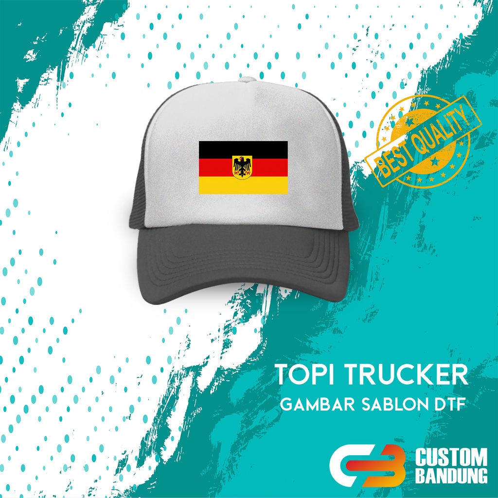 Topi Trucker GBR 2 Topi Jaring GBR Pria Wanita Bisa COD Original High Quality