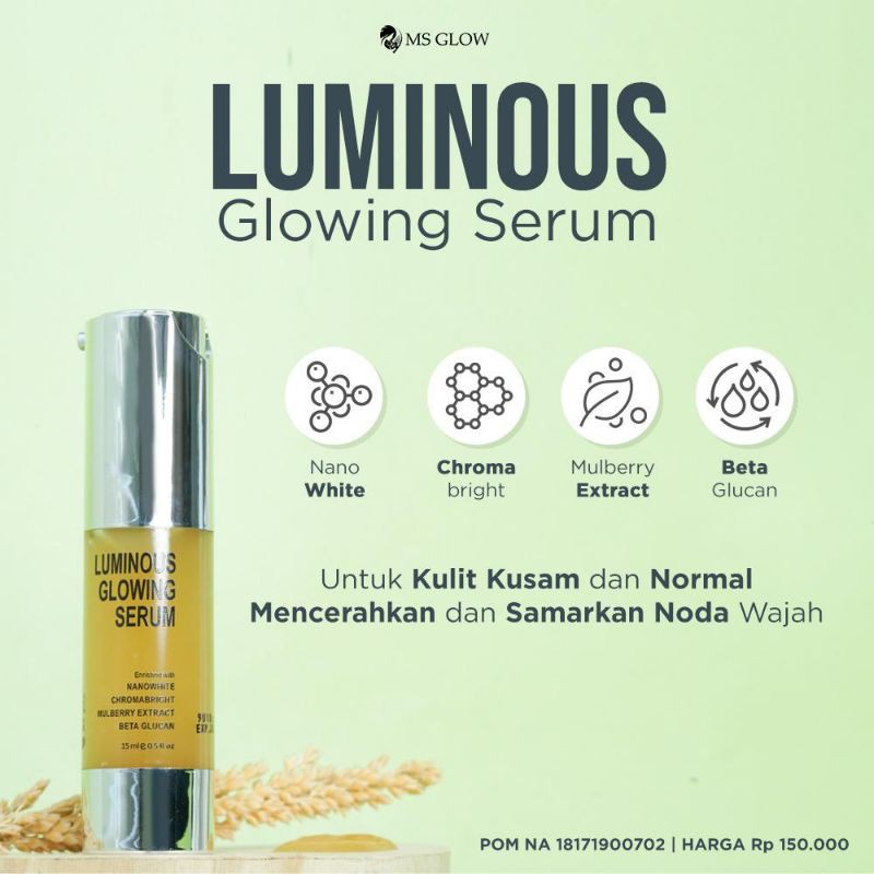 Luminous serum msglow original reseller resmi Medan Tembung ms glow asli promo termurah cod darkspot