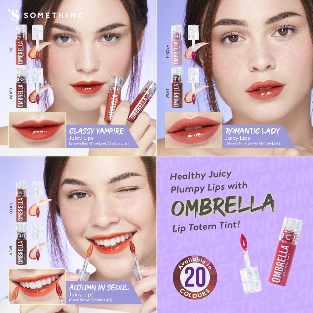 ❤ BELIA ❤ SOMETHINC OMBRELLA Lip Totem Tint | Lip Tint Bibir | Make Up Bibir | BPOM