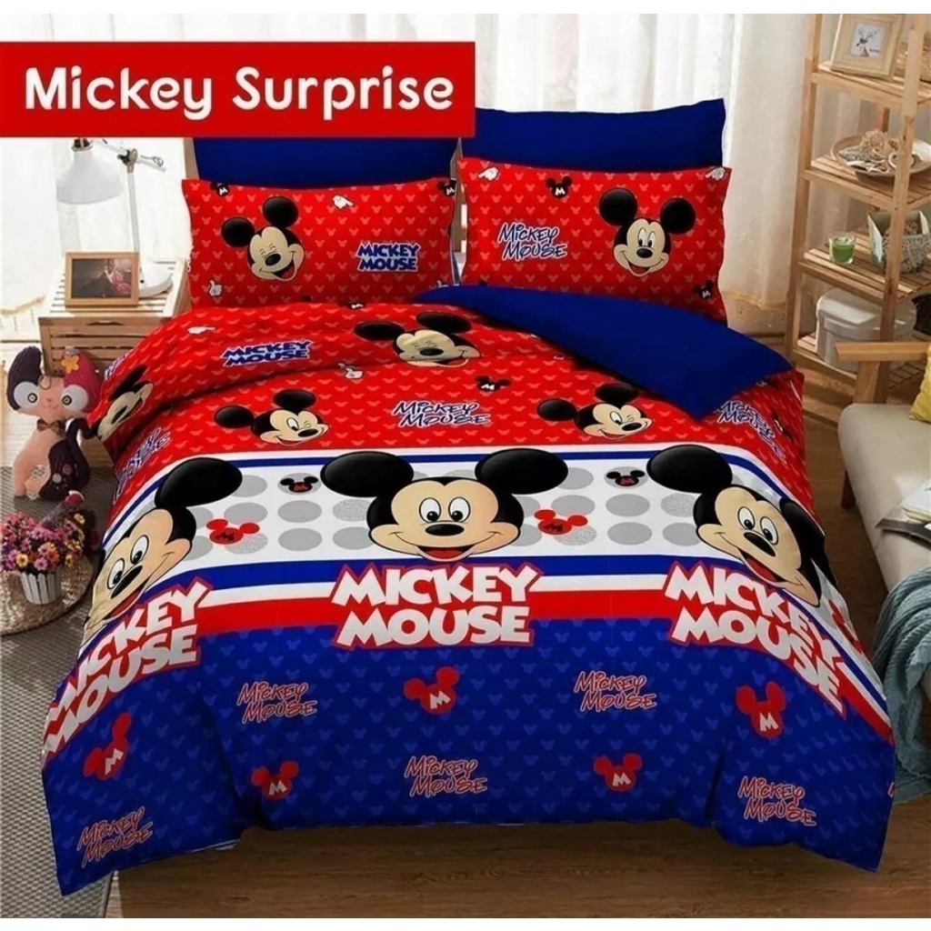 HOME MADE 1 Set SPREI GAMBAR KARTUN Ukuran 180x200cm NO.1 BAHAN KATUN - ANTI LUNTUR