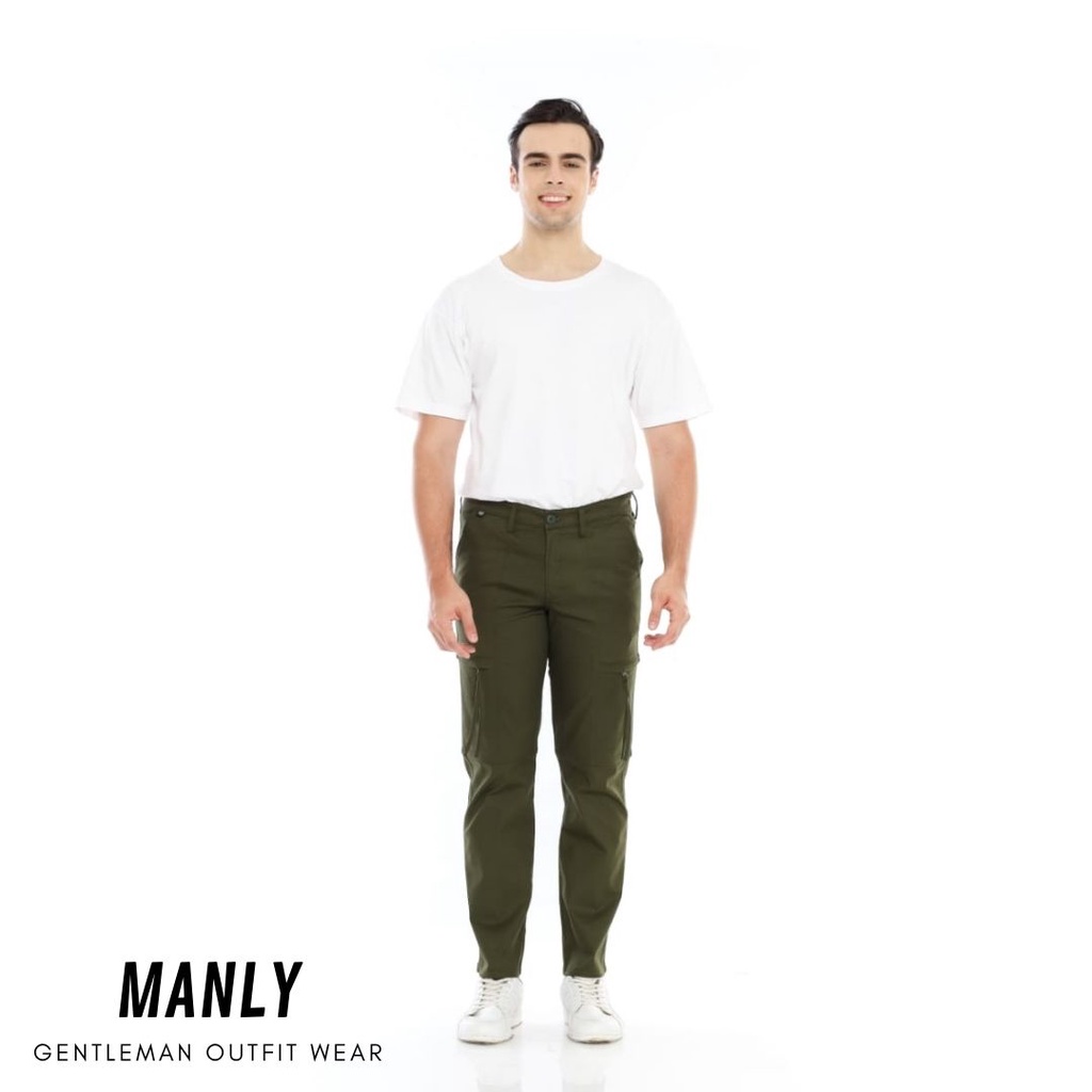 CELANA PANJANG CARGO PRIA MANLY ARMY