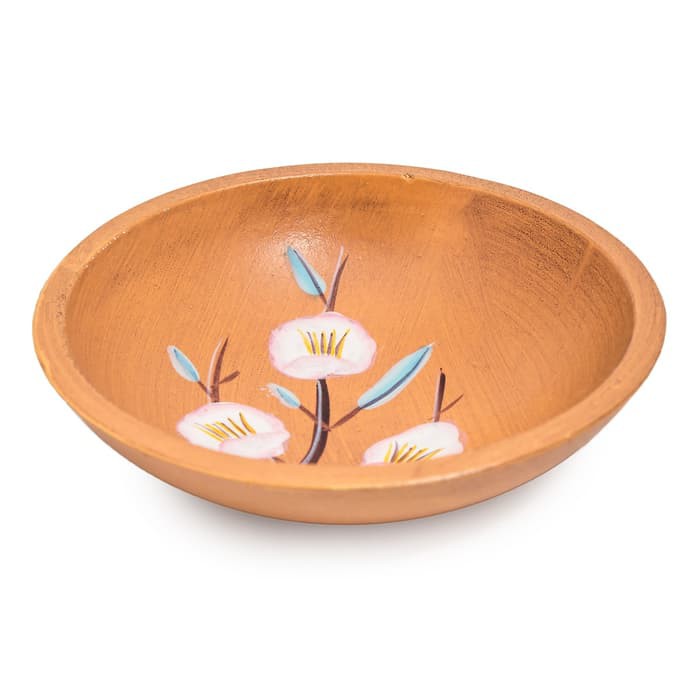 Bokor| mangkuk kayu mangkok lukis hiasan dekorasi dapur pajangan dekor