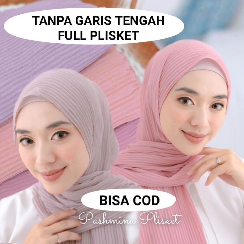 PASHMINA PLISKET PREMIUM/PASHMINA PLISKET TERBARU /PASHMINA FULL PLISKET