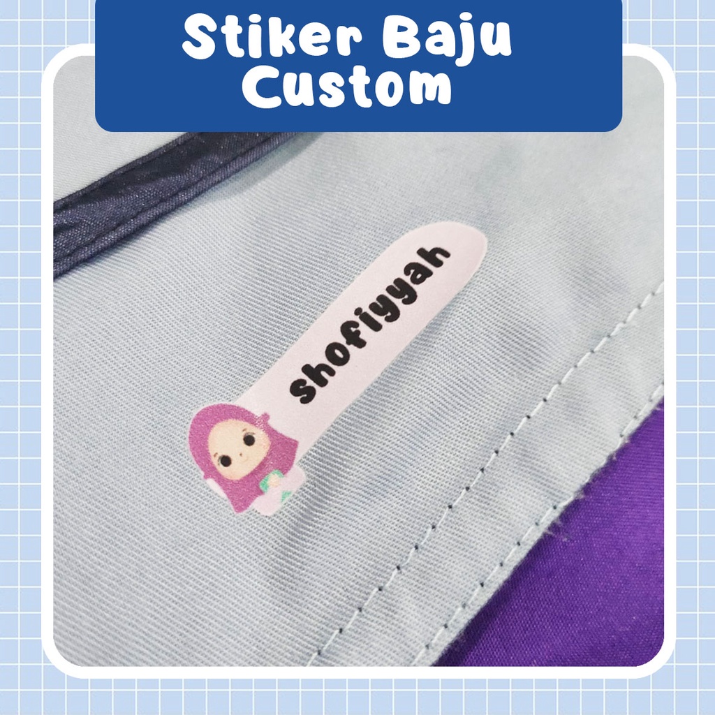 

STIKER LABEL BAJU TEKNIK DTF MOTIF ANAK PEREMPUAN BISA CUSTOM NAMA