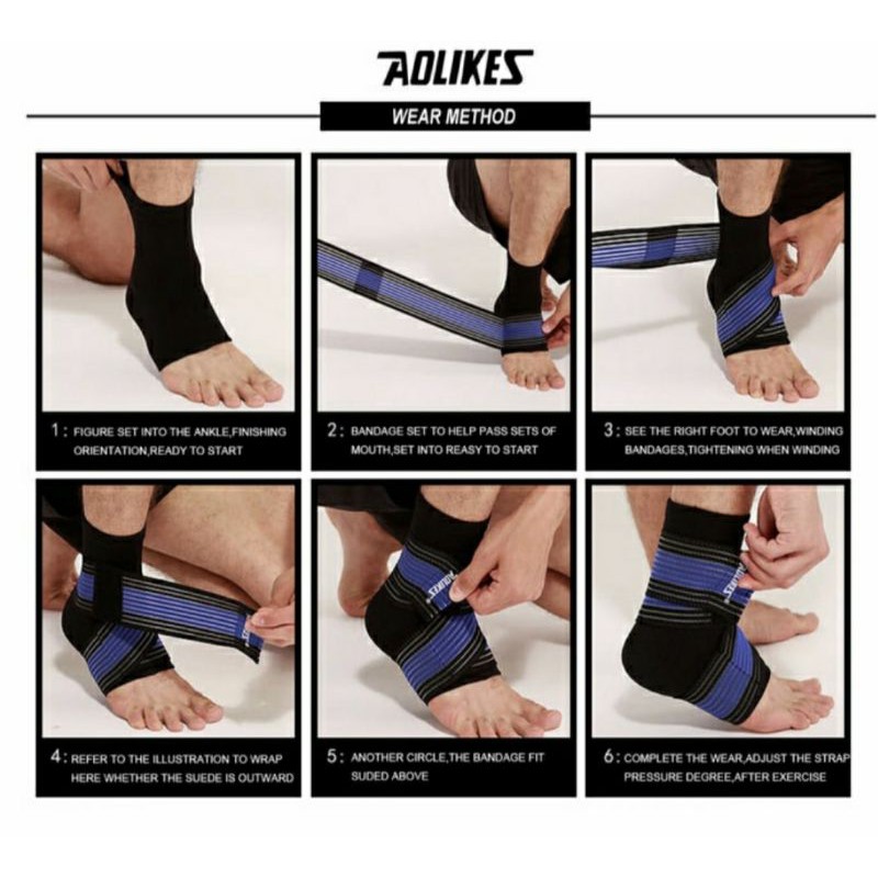 angkle support wraps aolikes 7528 engkle pad deker pelindung engkel sports olahraga fitness running