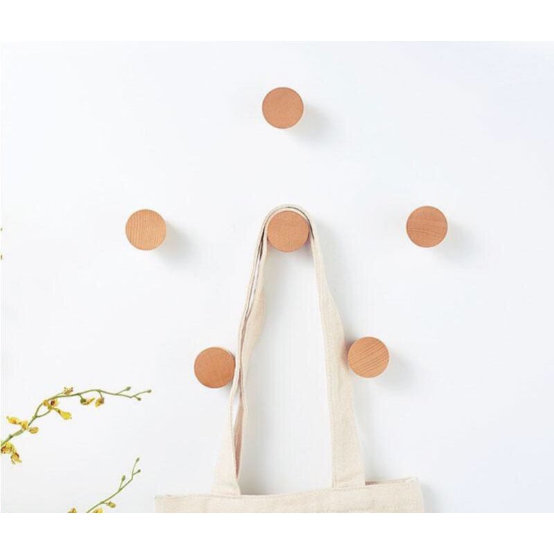 Gantungan kayu Aesthetic - Hook Kayu / Gantungan baju & Jarum Jam Dinding / Jarum Jam Kayu