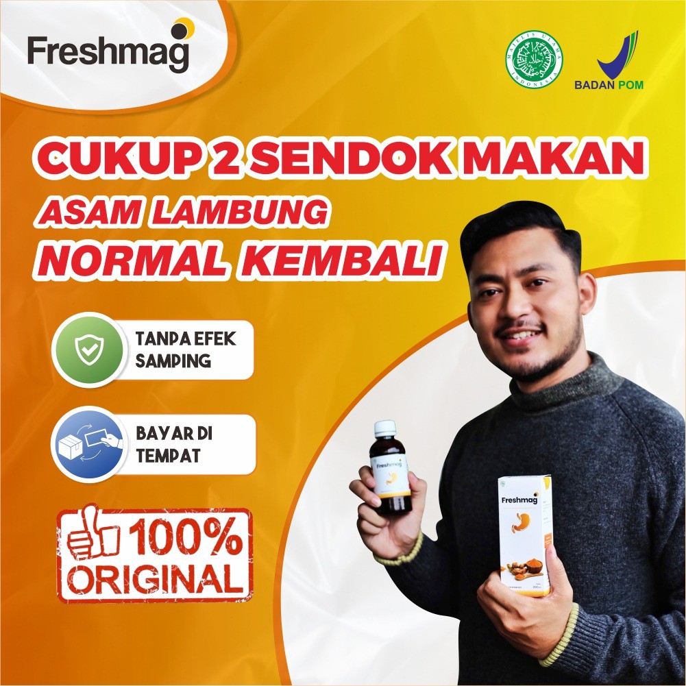 Paket Asam Lambung Kronis 5 Botol - Madu Freshmag Freshmagh Presmag Solusi Atasi Asam Lambung Mual Muntah Maag Magh Gerd Tingkatkan Nafsu Makan Lancarkan Sirkulasi Darah Isi 200ml