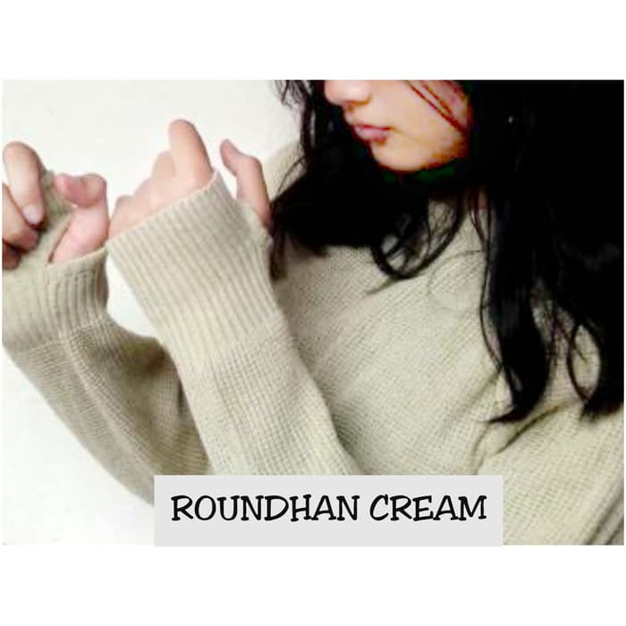 KALILA - Roundhand Sweater Rajut Halus