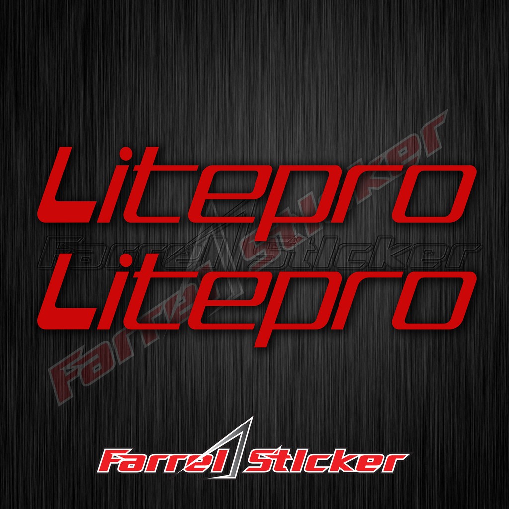 stiker sepeda sticker Litepro 7cm