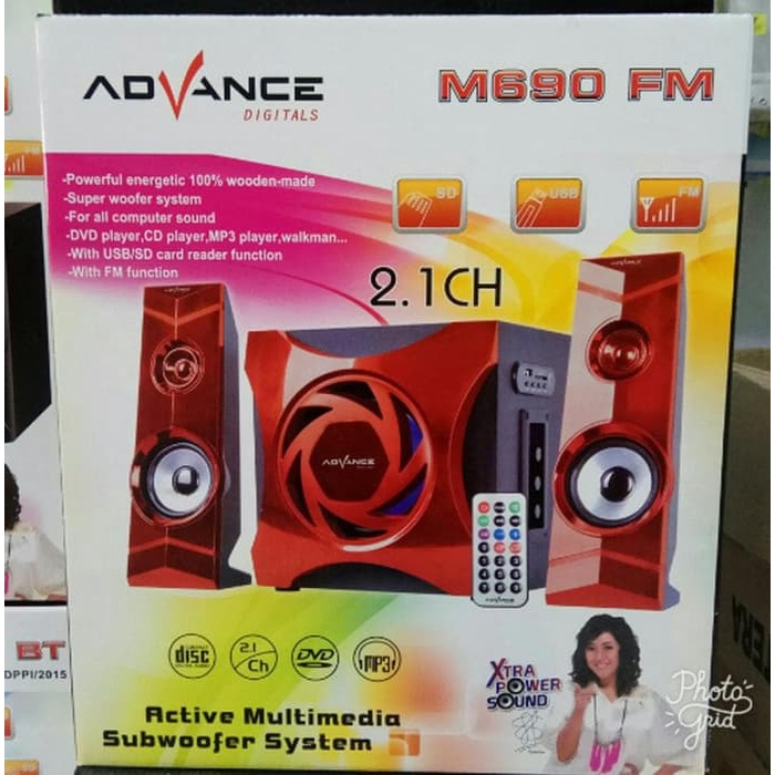 [ M690 FM+BT ] Advance Subwoofer Speaker M-690 FM BT / Speaker Bluetooth / Spaker Dangdut Sedang