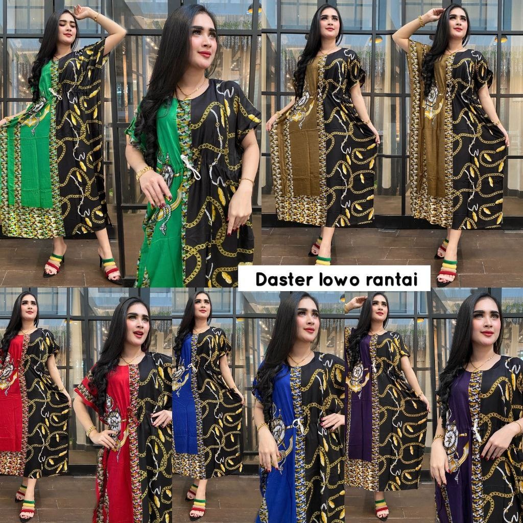 DASTER LOWO RANTAI EMAS l DASTER KALONG NON BUSUI LD 120 KELELAWAR XXL JUMBO RAYON ADEM
