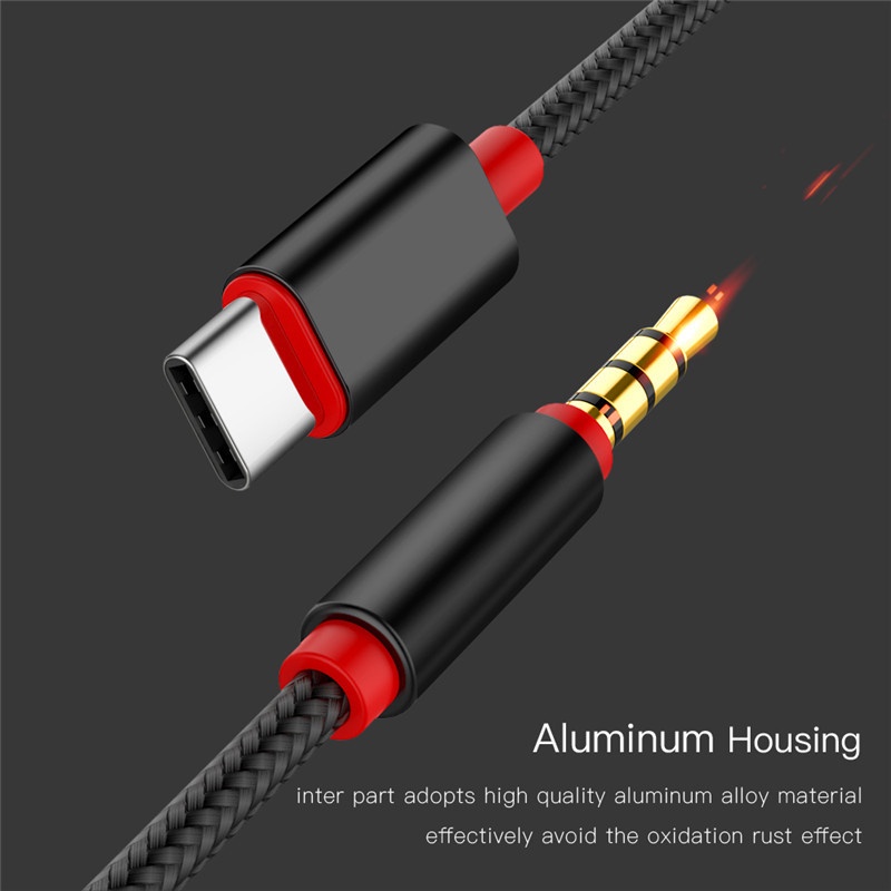 (Ready Stock) Adaptor Jack Audio 3.5 mm Male Ke Usb Type C Male Untuk Samsung Galaxy Huawei