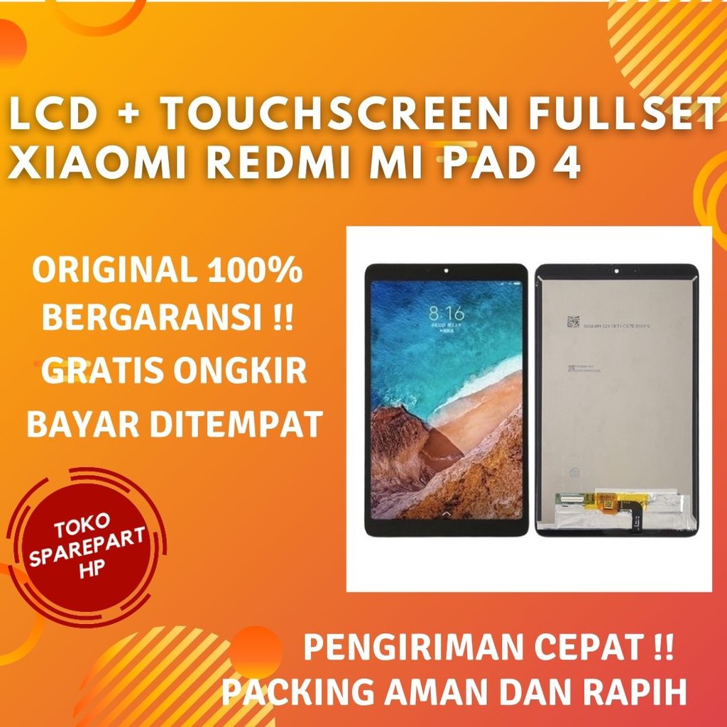 Layar Lcd Original Fullset Xiaomi Redmi Fullset Ori Mi Pad 4 Lcd Xiomi Pad 4 OLED / OEM